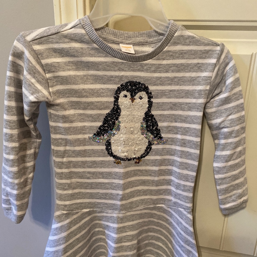 Girl Dress with Penguin